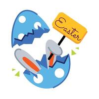 Trendy Easter Egg vector