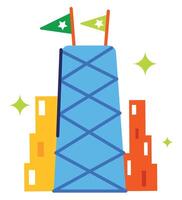 Trendy Willis Tower vector