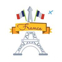 Trendy France Day vector