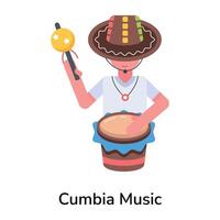 Trendy Cumbia Music vector