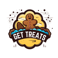 AI generated Sweet Gingerbread Face Get Treats png