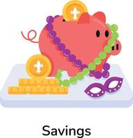 Trendy Savings Concepts vector