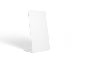 Frame standing on table mockup png