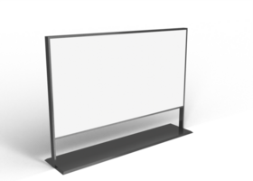 Whiteboard Stehen auf Weiß Hintergrund png