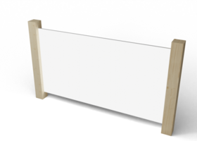 Whiteboard Stehen auf Weiß Hintergrund png