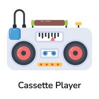 Trendy Cassette Player vector