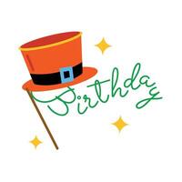 Trendy Birthday Hat vector