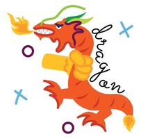 Trendy Dragon Concepts vector