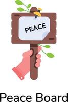 Trendy Peace Board vector