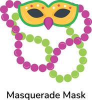 Trendy Masquerade Mask vector