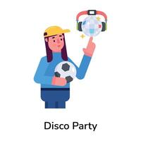 Trendy Disco Party vector