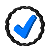 3d checklist sign icon checkmark, agreement, approved png