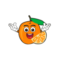 frutas mascotes sorrir feliz engraçado para crianças, kawaii rabisco logotipo png