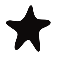 black star on white background png