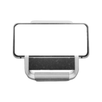 a black and white phone holder with a blank screen png