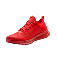 AI generated A Red Running Sneaker png