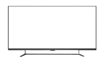 AI generated TV Mockup With Blank Screen on Transparent Background png