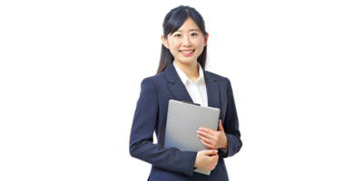 AI generated Smiling, Japanese Woman In Business Attire png