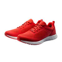 AI generated A Pair of Red Sneakers png