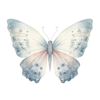 ai generado acuarela mariposa realista png