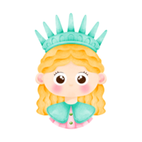 Cute Statue of Liberty png
