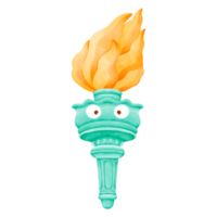 Cute Statue of Liberty Torch png