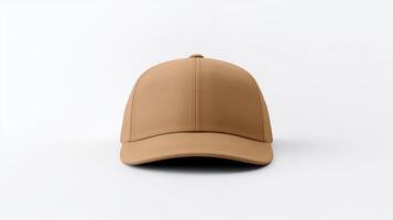 ai generado foto de bronceado militar gorra aislado en blanco antecedentes. ai generado