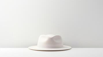 AI generated Photo of White Panama Hat isolated on white background. AI Generated