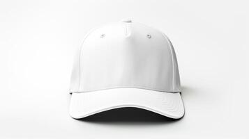 AI generated Photo of White Trucker Cap isolated on white background. AI Generated
