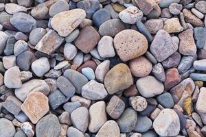 texture of  small sea stones photo