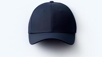 AI generated Photo of Navy Blue Baseball Cap isolated on white background. AI Generated