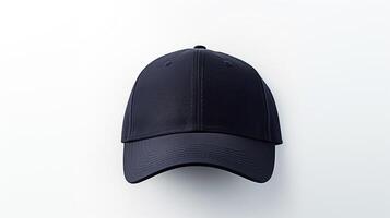 AI generated Photo of Navy Blue Baseball Cap isolated on white background. AI Generated