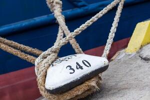 Picture of an Old Vintage Naval Rope photo