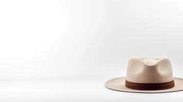 AI generated Photo of Natural Panama Hat isolated on white background. AI Generated