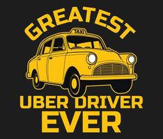 taxi driver t-shirt design template vector