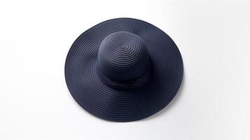 AI generated Photo of Navy Blue Sun hat isolated on white background. AI Generated