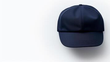 ai generado foto de Armada azul plano gorra aislado en blanco antecedentes. ai generado