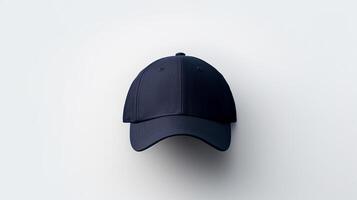 AI generated Photo of Navy Blue Dad Cap isolated on white background. AI Generated