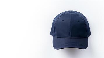 AI generated Photo of Navy Blue Flat Cap isolated on white background. AI Generated