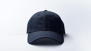 AI generated Photo of Navy Blue Dad Cap isolated on white background. AI Generated