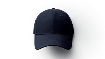 AI generated Photo of Navy Blue Dad Cap isolated on white background. AI Generated