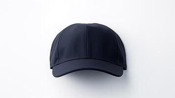 AI generated Photo of Navy Blue Cycling Cap isolated on white background. AI Generated