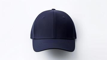 AI generated Photo of Navy Blue Cycling Cap isolated on white background. AI Generated