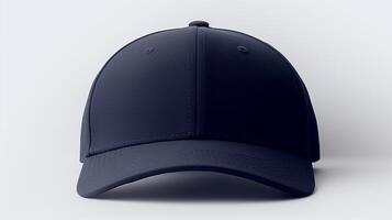 ai generado foto de Armada azul equipado gorra aislado en blanco antecedentes. ai generado