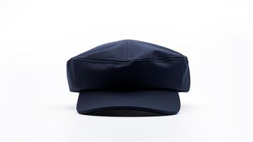 AI generated Photo of Navy Blue Newsboy Cap isolated on white background. AI Generated