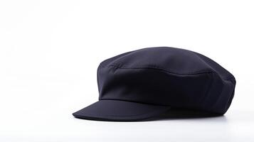 AI generated Photo of Navy Blue Newsboy Cap isolated on white background. AI Generated