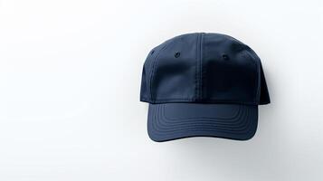 ai generado foto de Armada azul plano gorra aislado en blanco antecedentes. ai generado