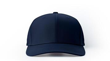 AI generated Photo of Navy Blue Trucker Cap isolated on white background. AI Generated