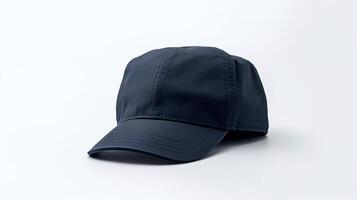 AI generated Photo of Navy Blue Military Cap isolated on white background. AI Generated