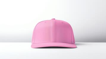 AI generated Photo of Pink Snapback isolated on white background. AI Generated